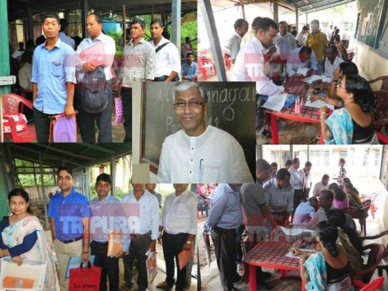 Mockery of Democracy : After jobs of 5 to 7 years, Tripura Govt teachers again stand in lines to apply for 12000 non-teaching posts Mockery of Democracy : After jobs of 5 to 7 years, Tripura Govt teachers again stand in lines to apply for 12000 non-teaching posts